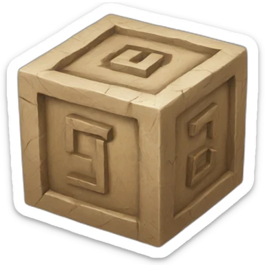 Runic cube sticker