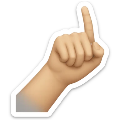 A man saying shhhh with his finger in front of his mouth  sticker