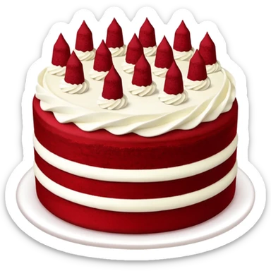 Red velvet cake sticker