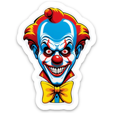 Art the clown  sticker