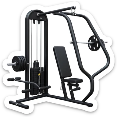 gym cable machine sticker
