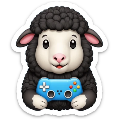 black sheepplayingvideogames sticker