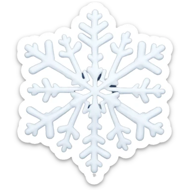 snowflake sticker