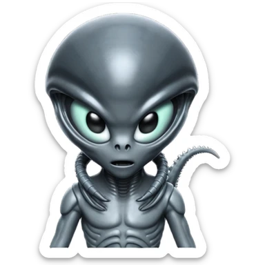 baby xenomorph from movie alien sticker