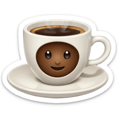 shot of espresso in ceramic sticker