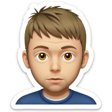 Damon Albarn in the 90s sticker