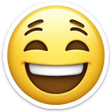 Smiley face smirking and asking for an handshake sticker