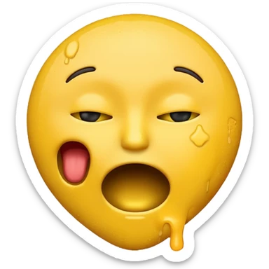 Making an emoji choking itself sticker