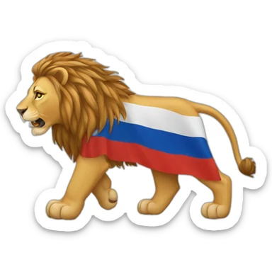 lion armenia flag sticker