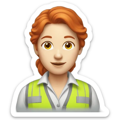 redhead female drywall expert sticker