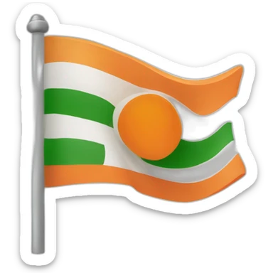 indian flag chandyaan sticker