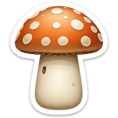 60s mushroom  sticker