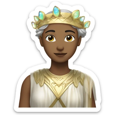 astrology virgo male white the maiden iridescent  sticker