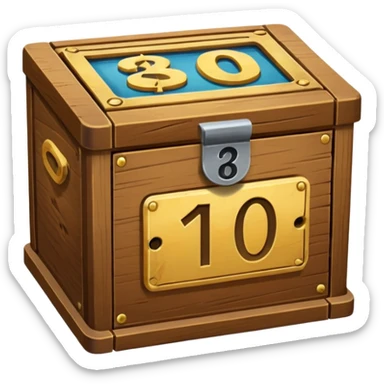 lottery box sticker