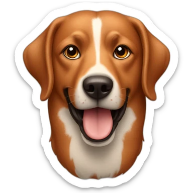 Perro-salchicha-marron-fuego sticker