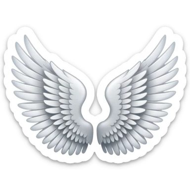 left angel wing sticker