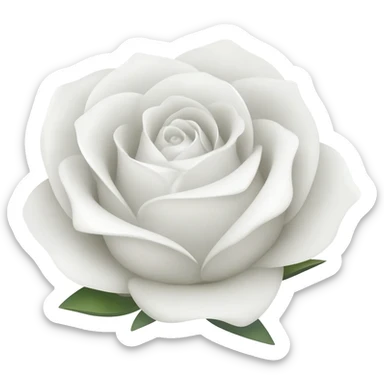 White rose emoji sticker