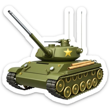 army tank nunchucks ready  sticker