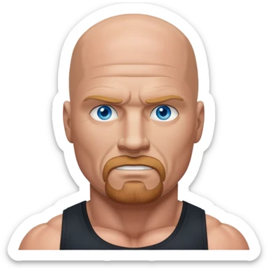 Stone Cold Steve Austin blue eyes sticker