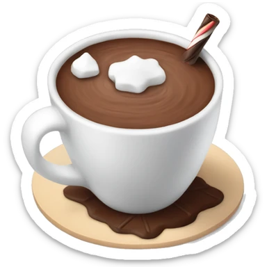 hot chocolate  sticker