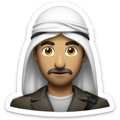 arab man emoji crime investigator sticker