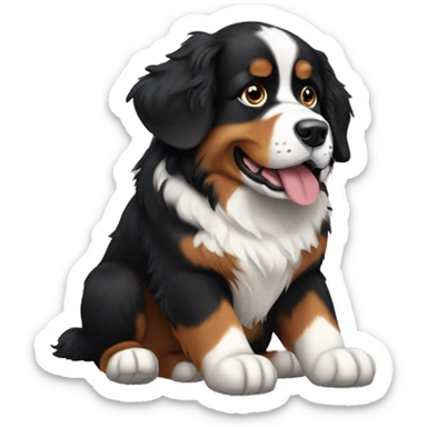 Mountain bernese dog sticker