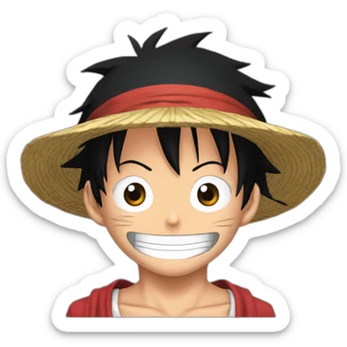 Monkey d Luffy wano sticker