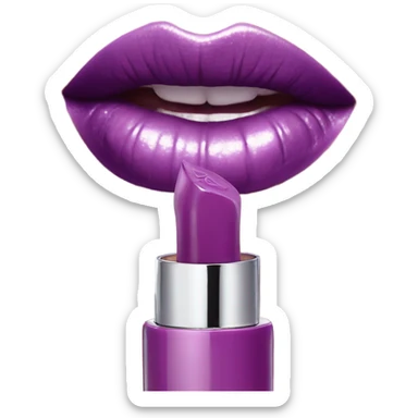 Dior lip gloss purple sticker