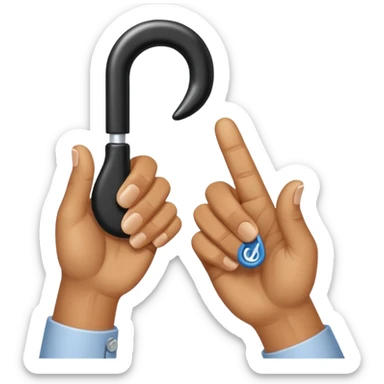 Hold up your hands. With your left hand, make a ‘6’ by curling your index finger like a hook while sticking your thumb out. With your right hand, make a ‘7’ by pointing your index finger straight and your thumb sideways like an L-shape. Put both hands next to each other — that’s the 67 meme sticker