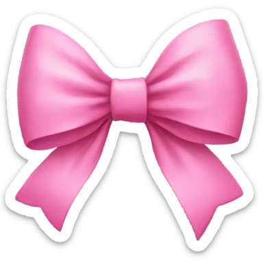 Pink bow sticker
