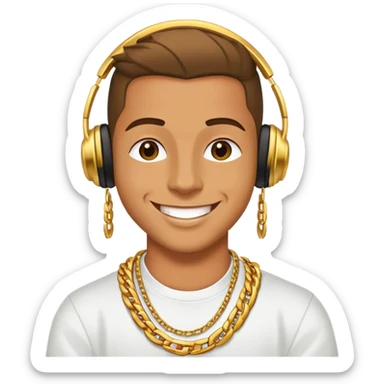 Happy Reggaeton Music Singer sticker