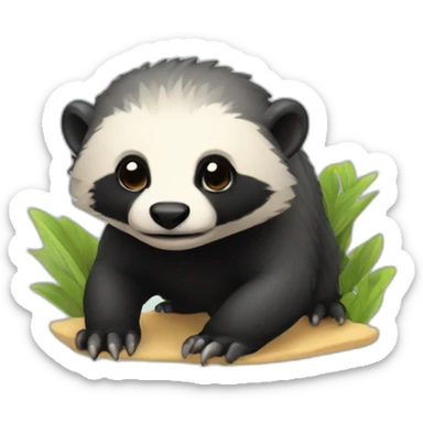 cute honeybadger sticker