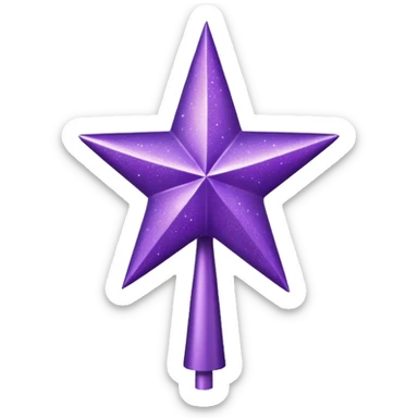 purple tree topper sticker