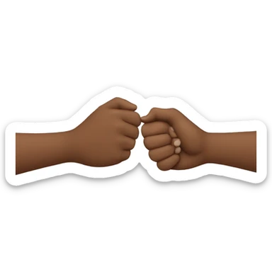 Holding hands together  sticker