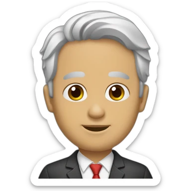 Hombre mayor canoso sticker