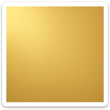 A golden square with a slight gradient, variation 4 sticker