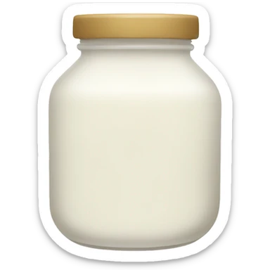 white sauce jar sticker