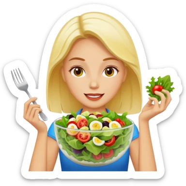 eating healthy sticker