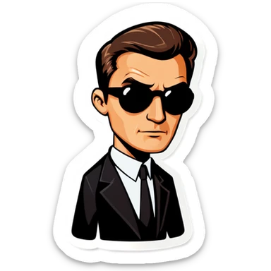 Secret agent  sticker