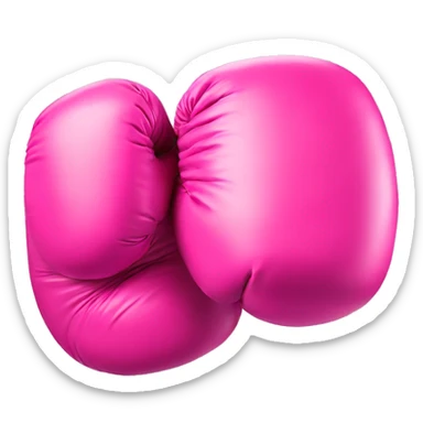 Pink boxing glove sticker