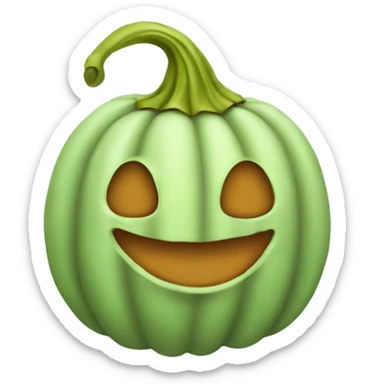 Pistachio green pumpkin sticker