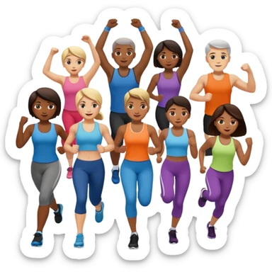 community fitness events sticker