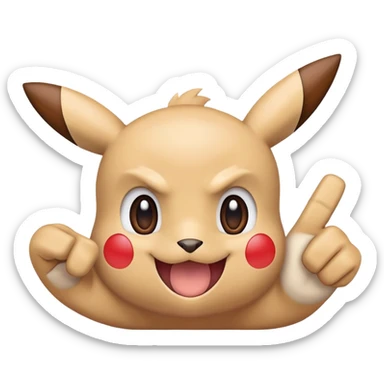 Pokémon flipping you off sticker