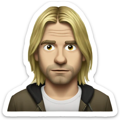 kurt cobain sticker