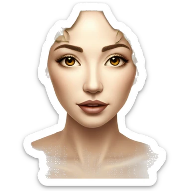  Hemp 420 lady face melting gold drizzle kintsugi palm leaves tropical made of 420 origami newspaper roses hemp leaves lantern fairy lights burning paper and hemp leaves in hair sticker