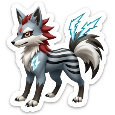 Obstagoon-Manectric-Lycanroc-fusion sticker