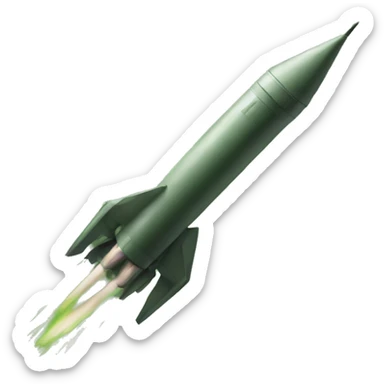 a missile that fell into the swamp sticker