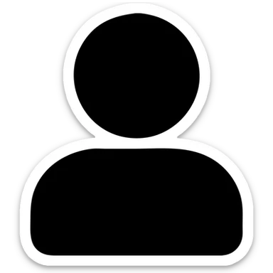 User profile person icon for website sticker