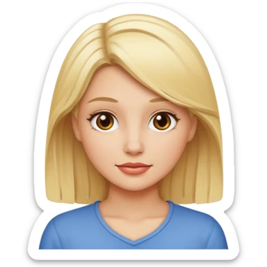 Flash women blonde sticker