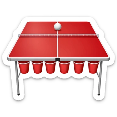 beer pong sticker